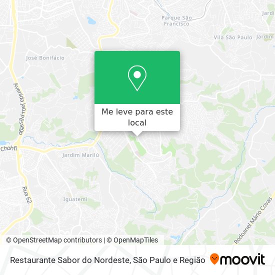 Restaurante Sabor do Nordeste mapa