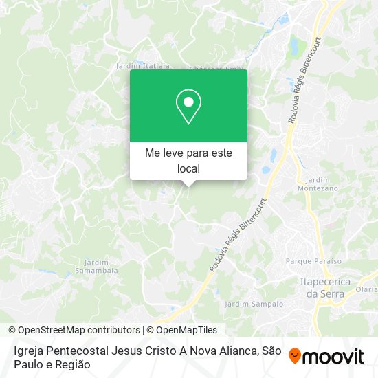 Igreja Pentecostal Jesus Cristo A Nova Alianca mapa