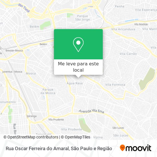 Rua Oscar Ferreira do Amaral mapa