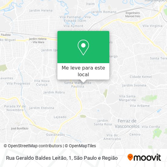 Rua Geraldo Baldes Leitão, 1 mapa