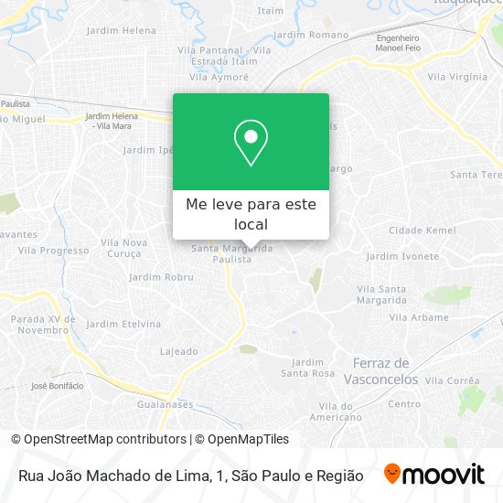 Rua João Machado de Lima, 1 mapa