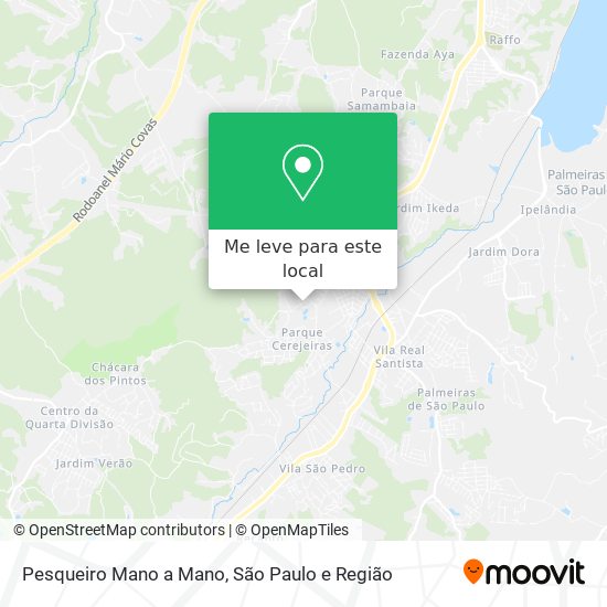 Pesqueiro Mano a Mano mapa