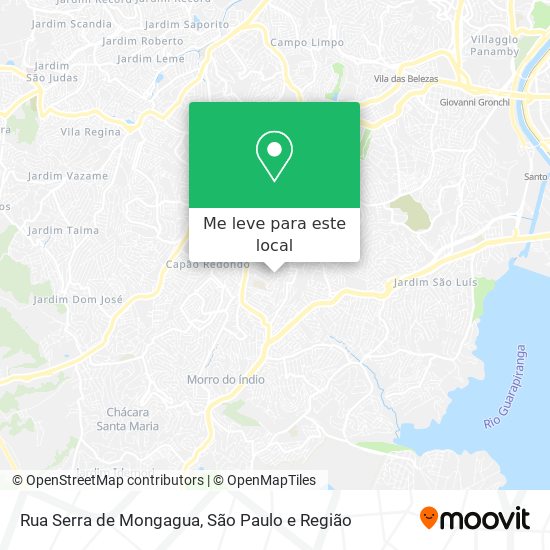 Rua Serra de Mongagua mapa