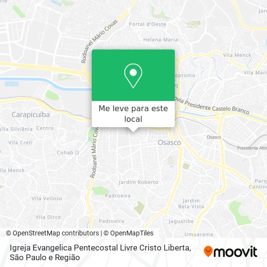 Igreja Evangelica Pentecostal Livre Cristo Liberta mapa