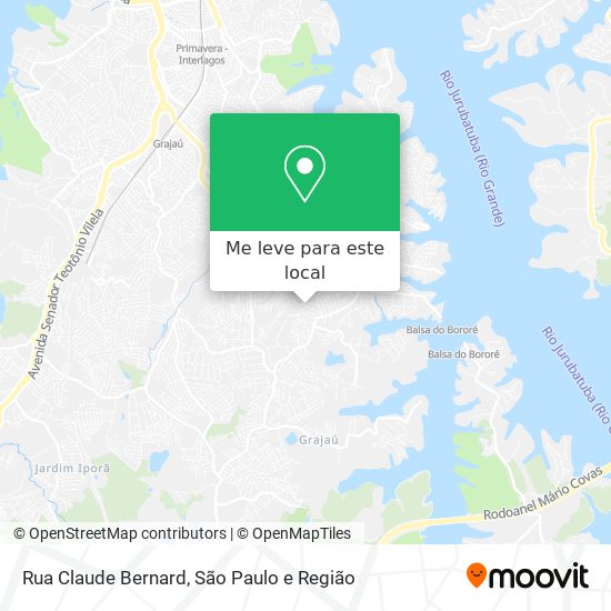 Rua Claude Bernard mapa