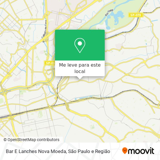 Bar E Lanches Nova Moeda mapa