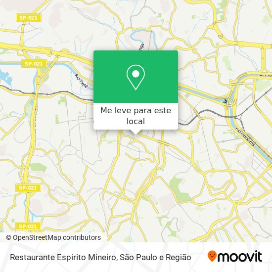 Restaurante Espirito Mineiro mapa