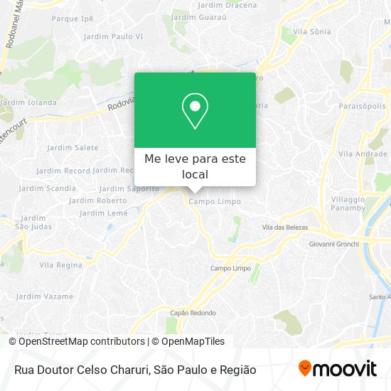 Rua Doutor Celso Charuri mapa