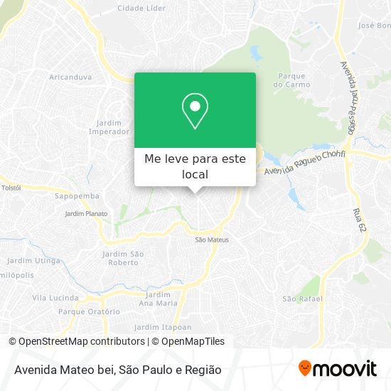 Avenida Mateo bei mapa