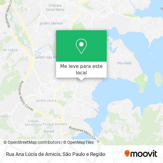 Rua Ana Lúcia de Amicis mapa