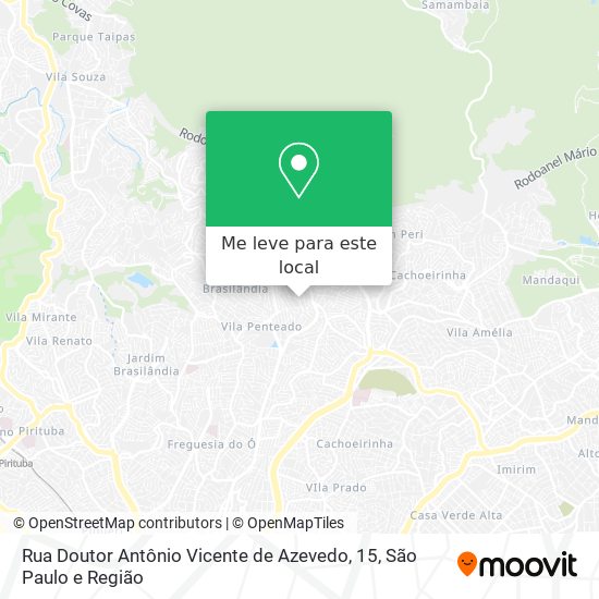 Rua Doutor Antônio Vicente de Azevedo, 15 mapa