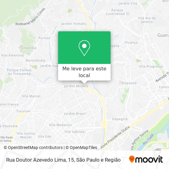Rua Doutor Azevedo Lima, 15 mapa