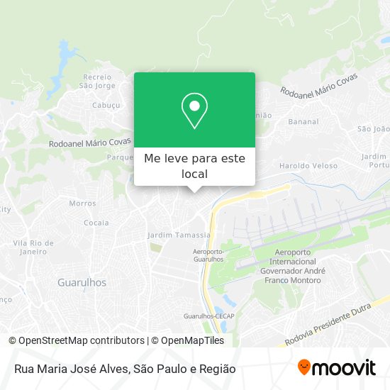 Rua Maria José Alves mapa