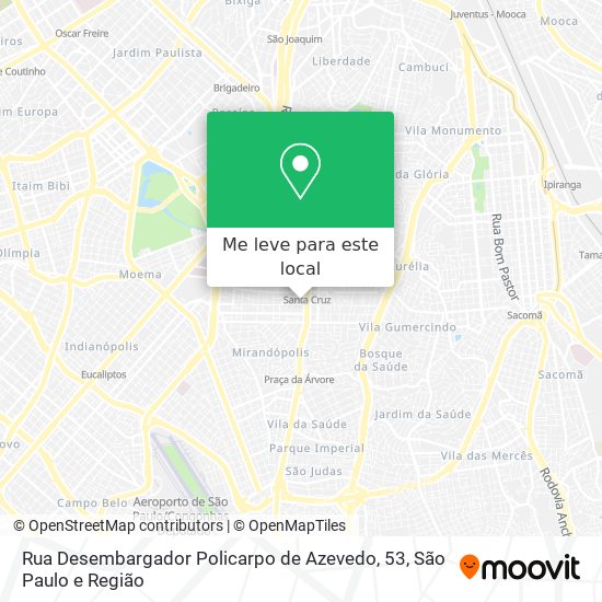 Rua Desembargador Policarpo de Azevedo, 53 mapa