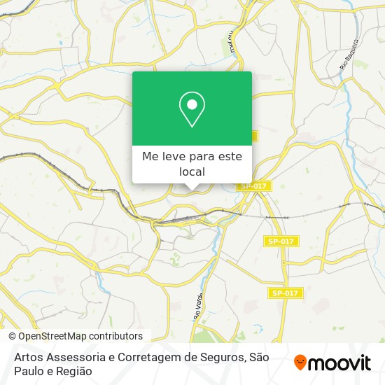 Artos Assessoria e Corretagem de Seguros mapa