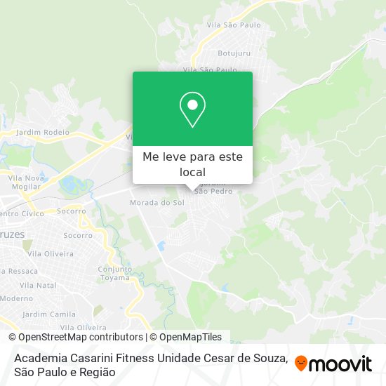 Academia Casarini Fitness Unidade Cesar de Souza mapa