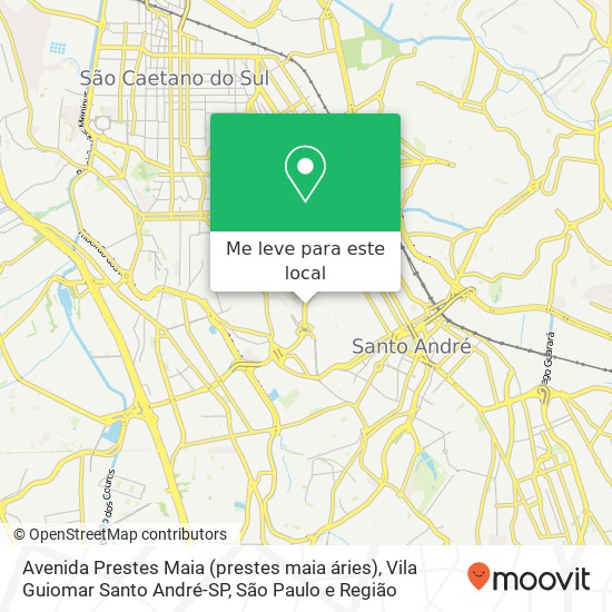 Avenida Prestes Maia (prestes maia áries), Vila Guiomar Santo André-SP mapa