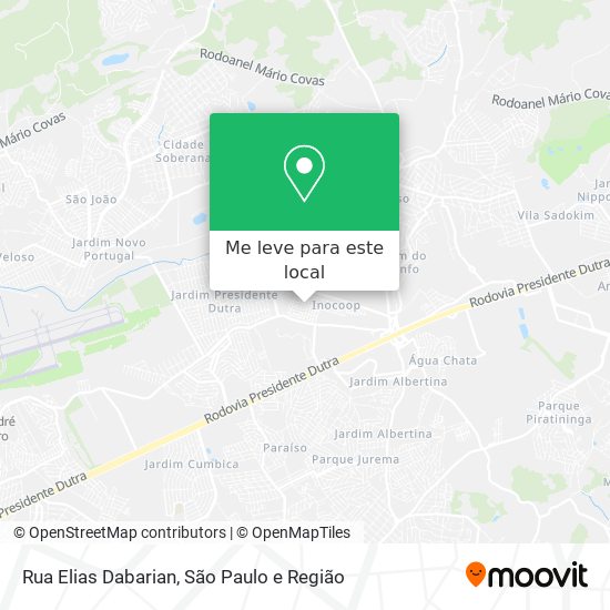 Rua Elias Dabarian mapa