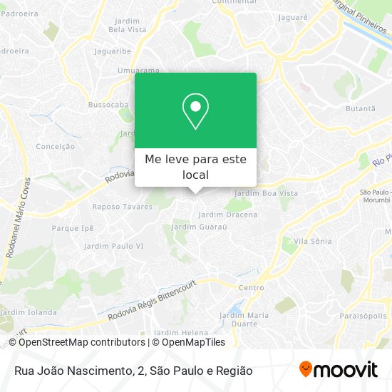 Rua João Nascimento, 2 mapa