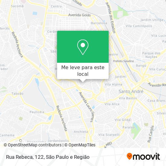 Rua Rebeca, 122 mapa