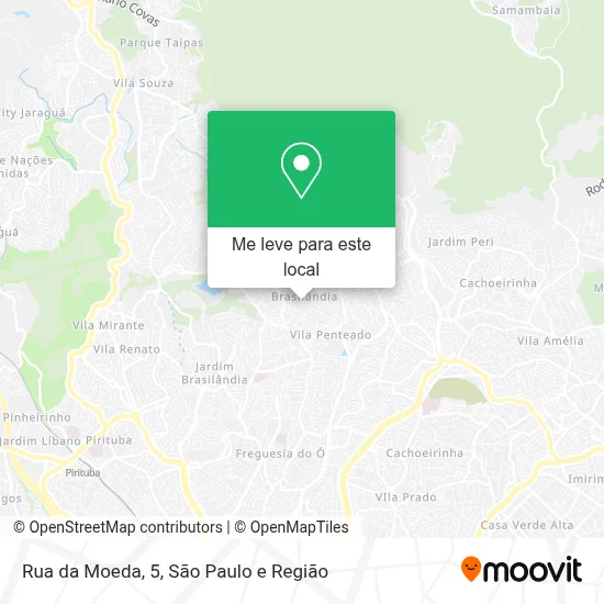 Rua da Moeda, 5 mapa