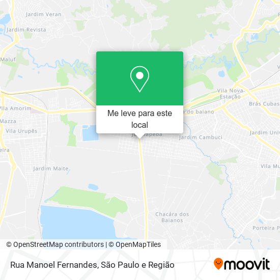 Rua Manoel Fernandes mapa