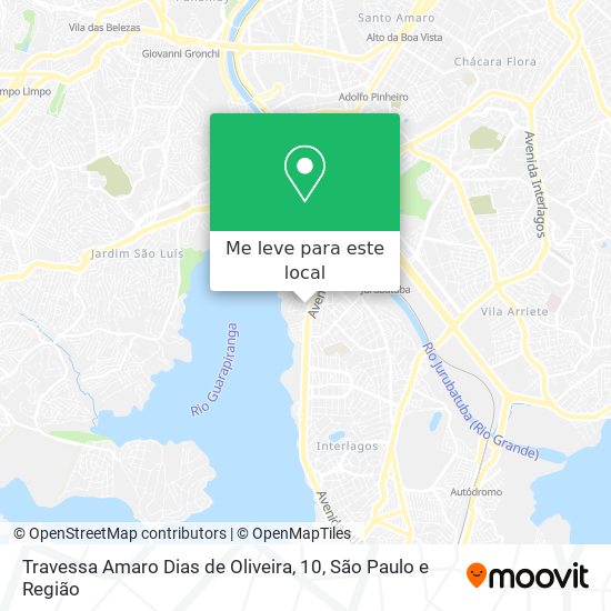 Travessa Amaro Dias de Oliveira, 10 mapa