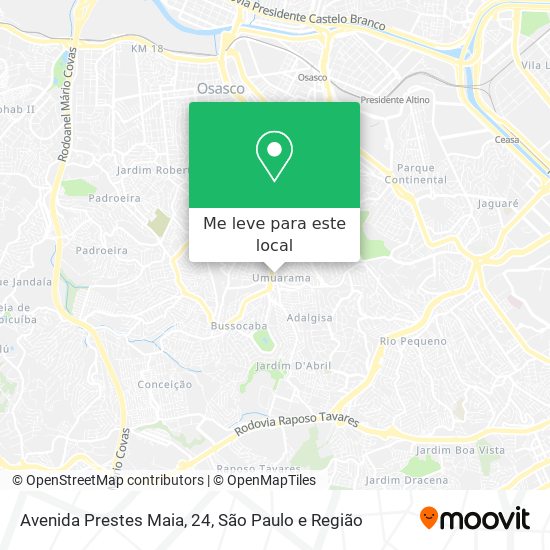 Avenida Prestes Maia, 24 mapa