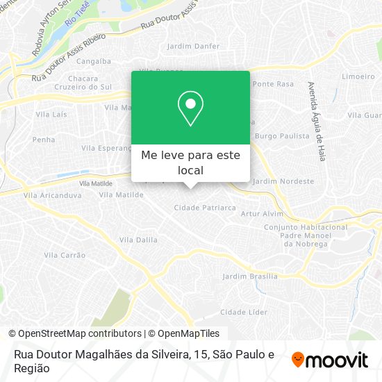 Rua Doutor Magalhães da Silveira, 15 mapa