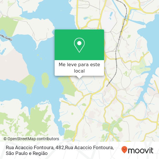 Rua Acaccio Fontoura, 482,Rua Acaccio Fontoura, Cidade Dutra São Paulo-SP mapa