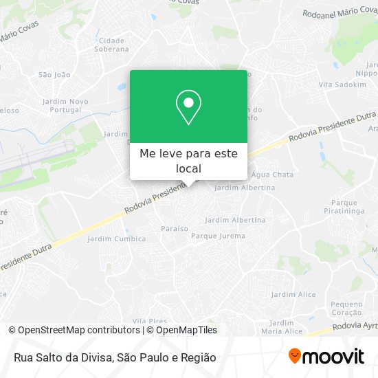 Rua Salto da Divisa mapa