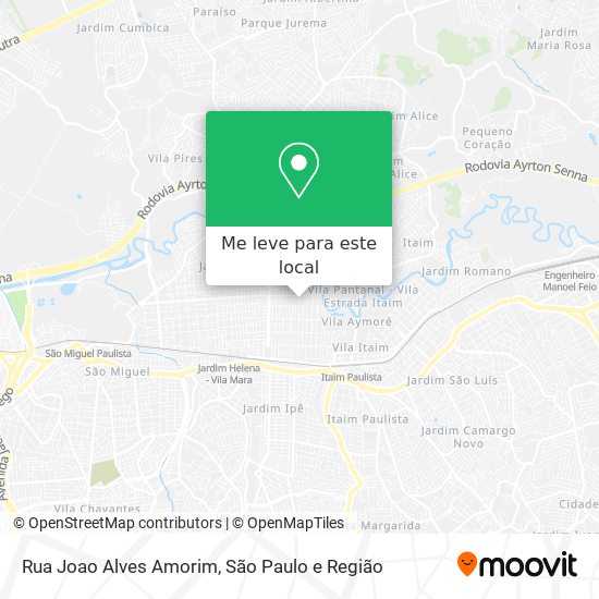 Rua Joao Alves Amorim mapa