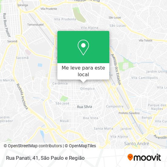 Rua Panati, 41 mapa