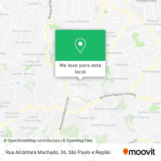 Rua Alcântara Machado, 36 mapa