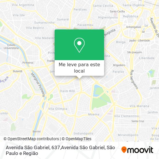 Avenida São Gabriel, 637,Avenida São Gabriel mapa