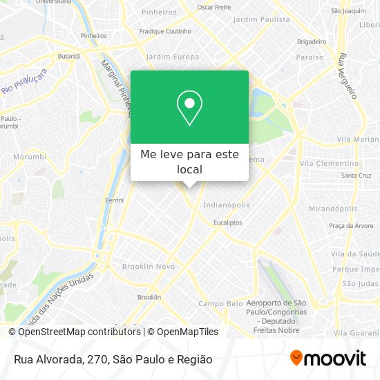 Rua Alvorada, 270 mapa