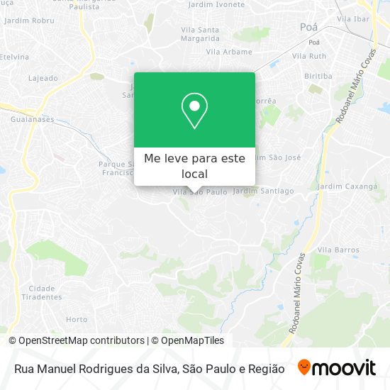 Rua Manuel Rodrigues da Silva mapa