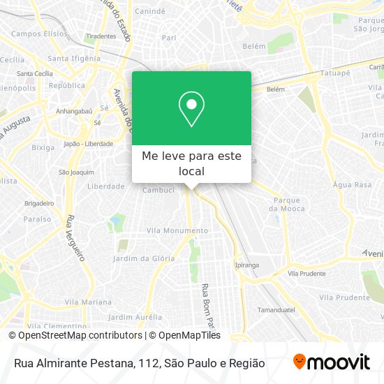 Rua Almirante Pestana, 112 mapa