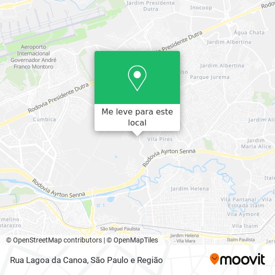 Rua Lagoa da Canoa mapa