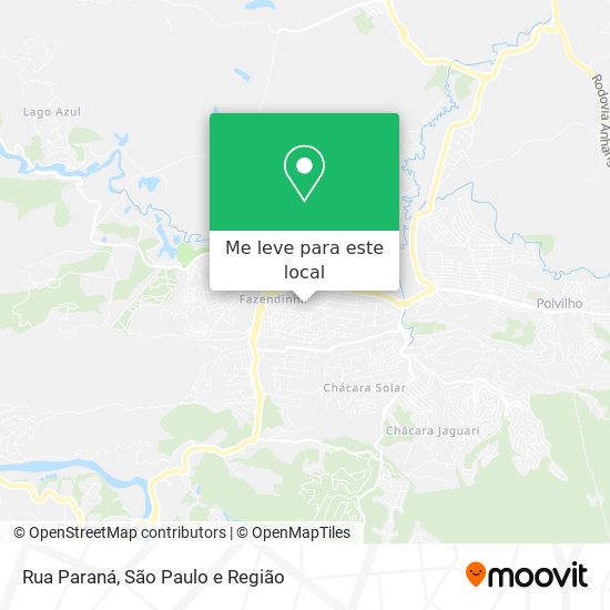 Rua Paraná mapa