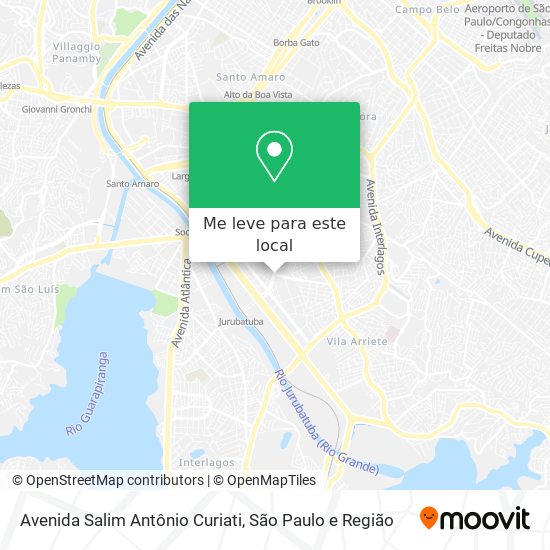 Avenida Salim Antônio Curiati mapa