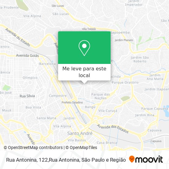 Rua Antonina, 122,Rua Antonina mapa