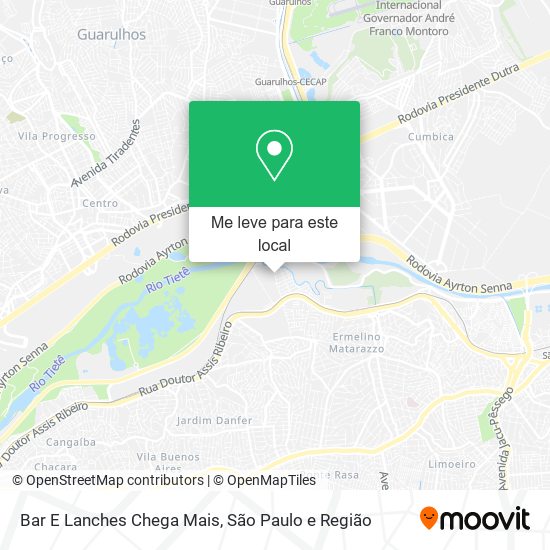 Bar E Lanches Chega Mais mapa