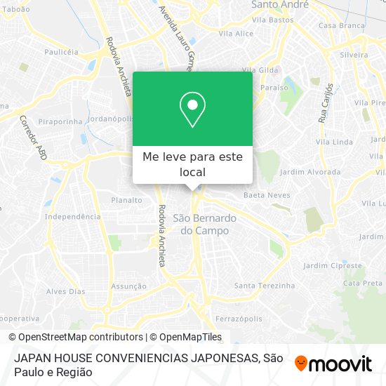 JAPAN HOUSE CONVENIENCIAS JAPONESAS mapa