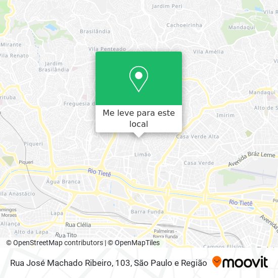 Rua José Machado Ribeiro, 103 mapa