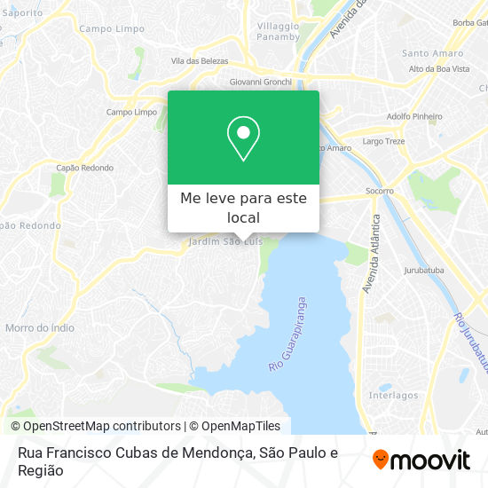 Rua Francisco Cubas de Mendonça mapa