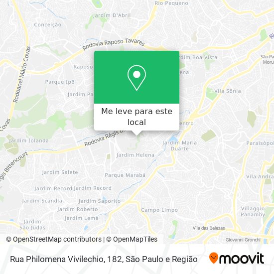 Rua Philomena Vivilechio, 182 mapa