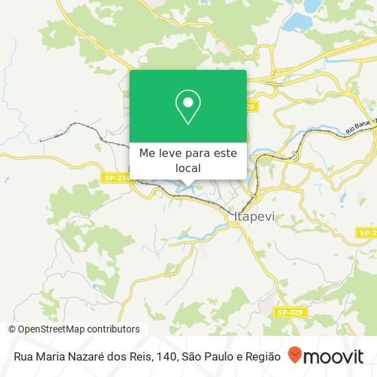 Rua Maria Nazaré dos Reis, 140, Itapevi Itapevi-SP mapa