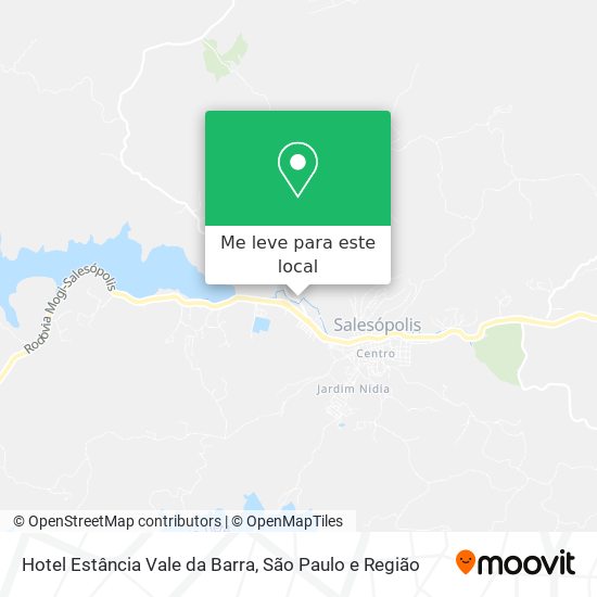 Hotel Estância Vale da Barra mapa