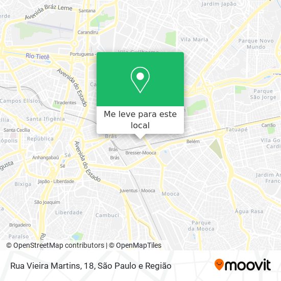 Rua Vieira Martins, 18 mapa